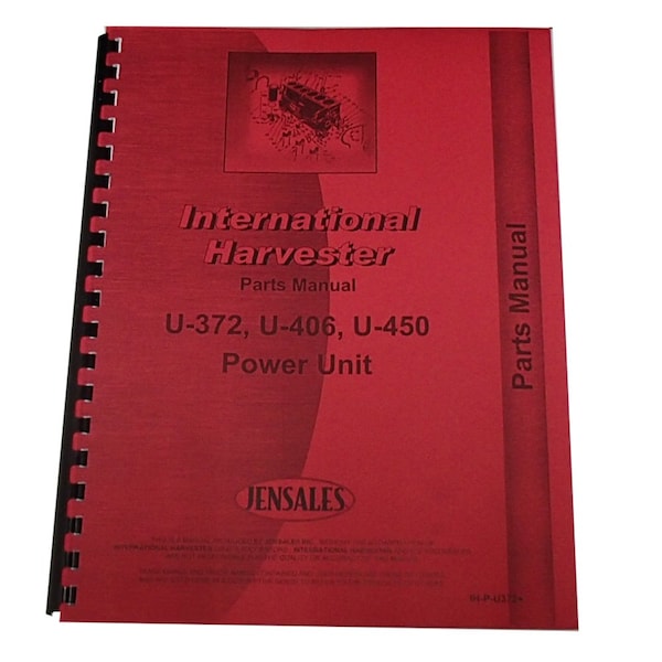 Aftermarket Industrial and Construction Parts Manual for International Harvester U450 RAP75127 - main
